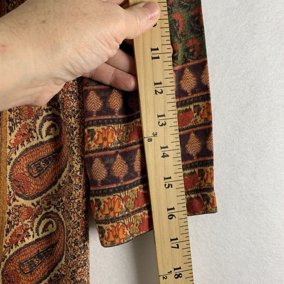 Soft Surroundings Womens Artisian Maxi Dress Medium Metallic Trim Desi India - Picture 6 of 14